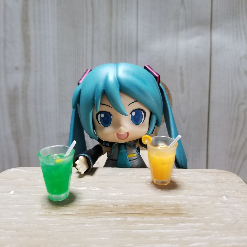 ミニチュア メロンソーダ&オレンジジュース