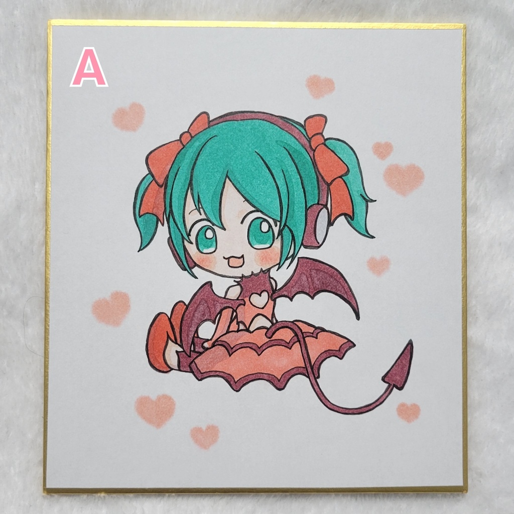 イラスト色紙