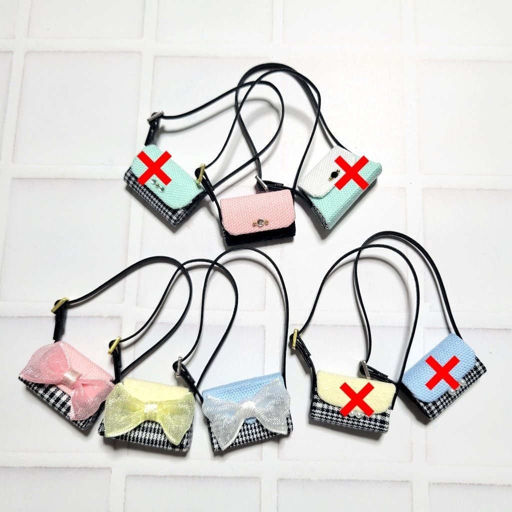 パステル×チェックシリーズ ミニチュアショルダーバッグ
