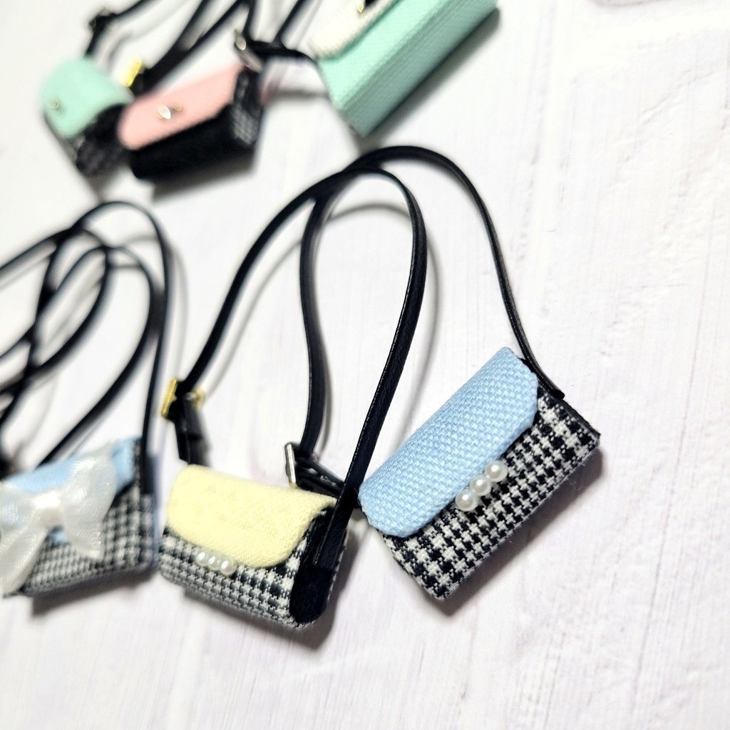 パステル×チェックシリーズ ミニチュアショルダーバッグ