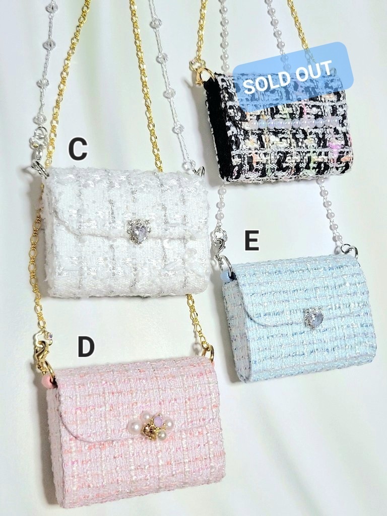 1/3ドールサイズ ツイードショルダーバッグ