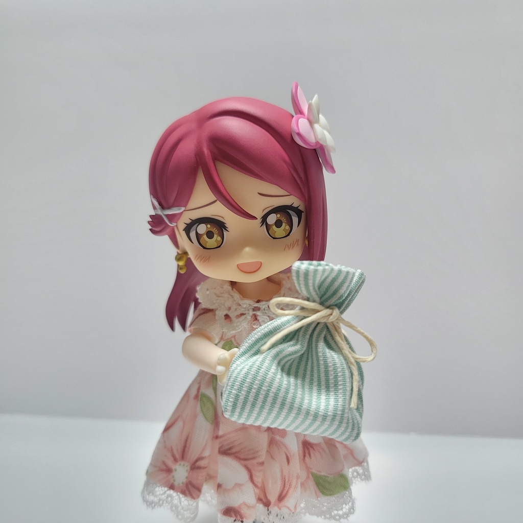 ミニチュアかごトートバッグ(巾着ポーチつき)