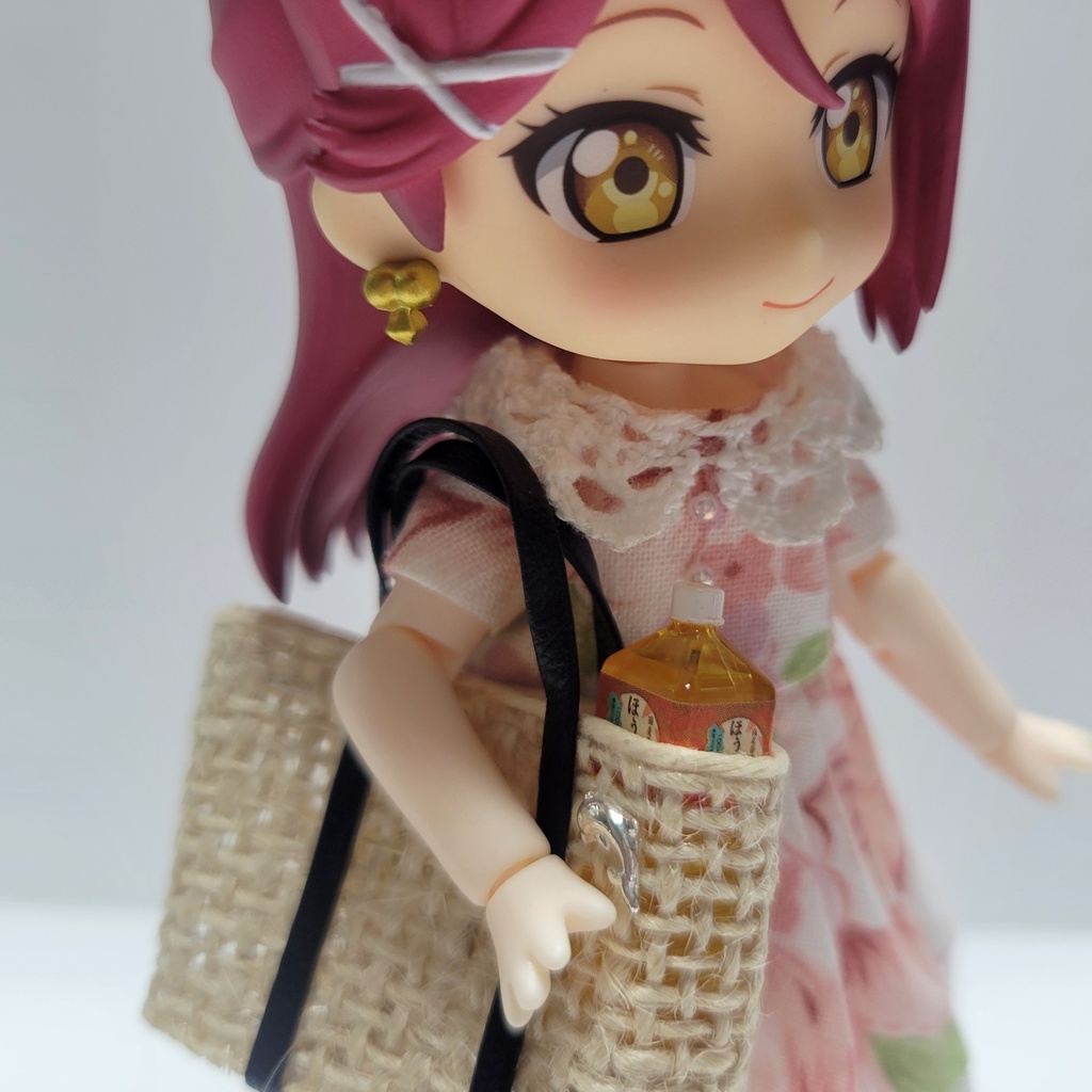 ミニチュアかごトートバッグ(巾着ポーチつき)