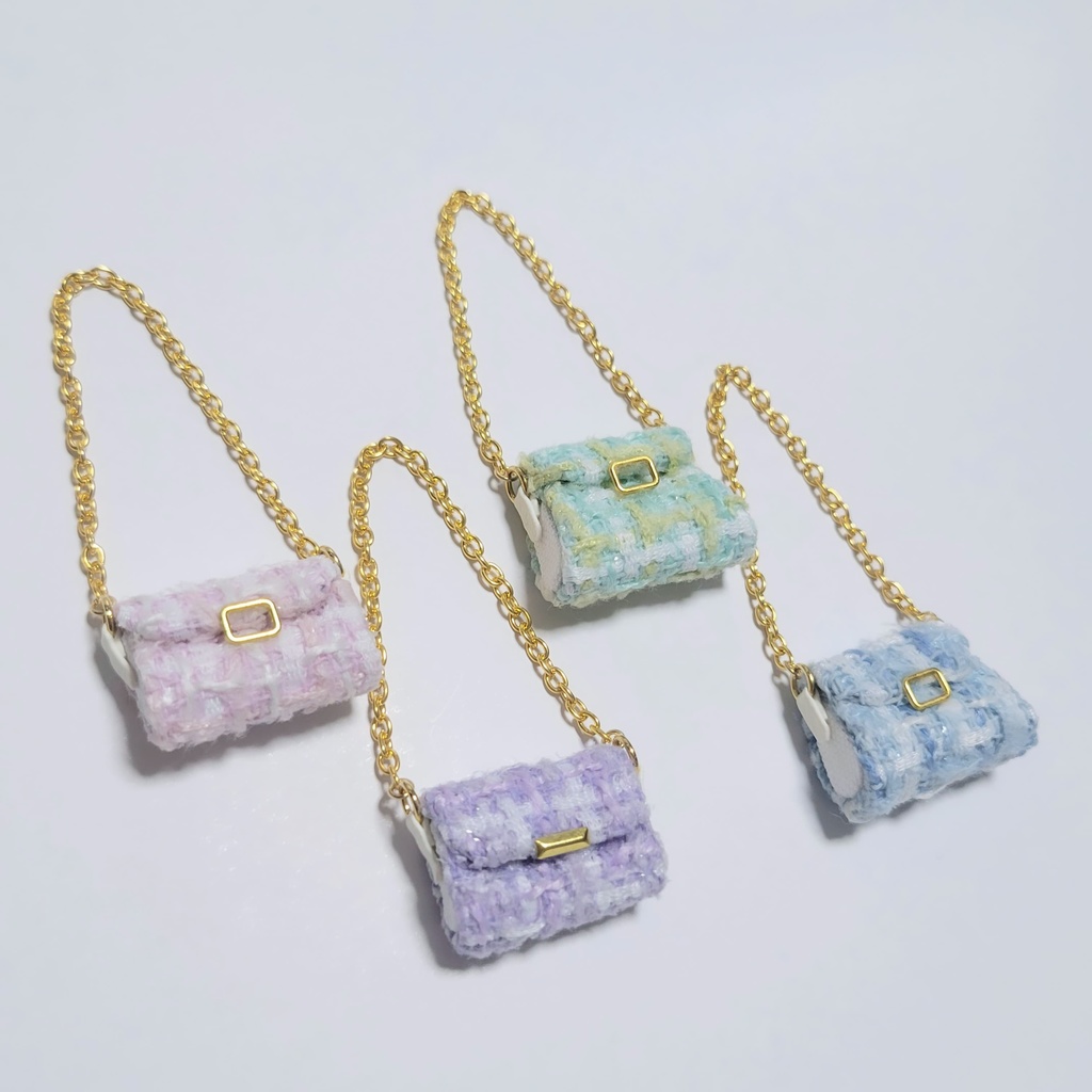 パステルツイードショルダーバッグ🛍️
