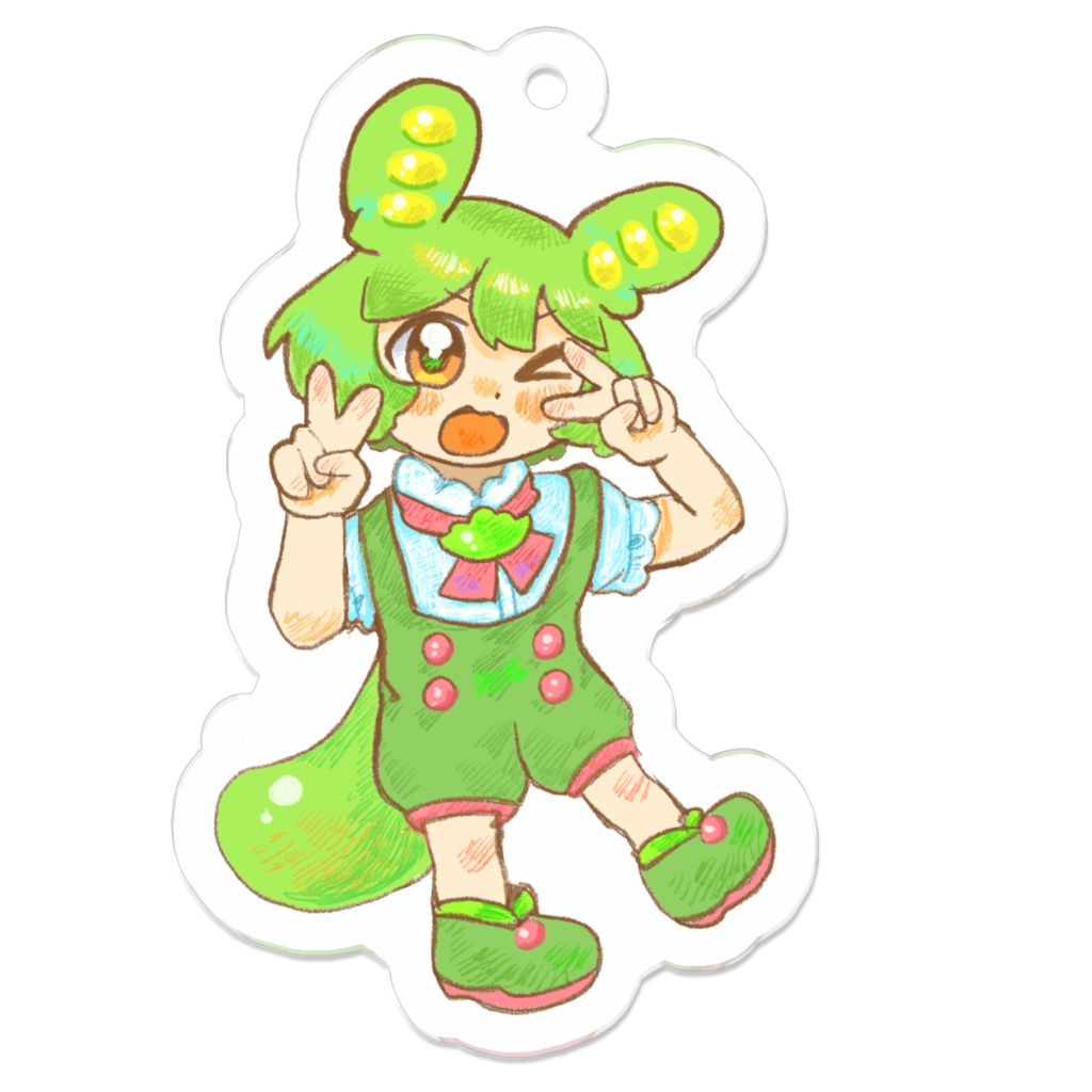 ピースずんだもん　アクキー