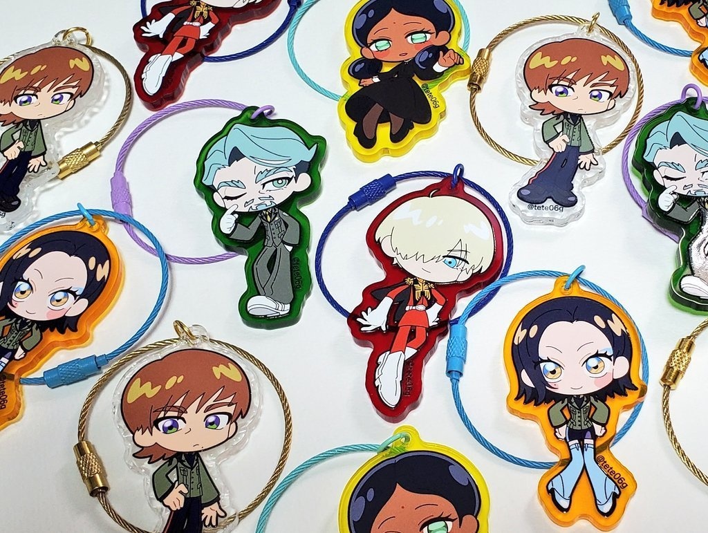 クリアアクリルキーホルダー