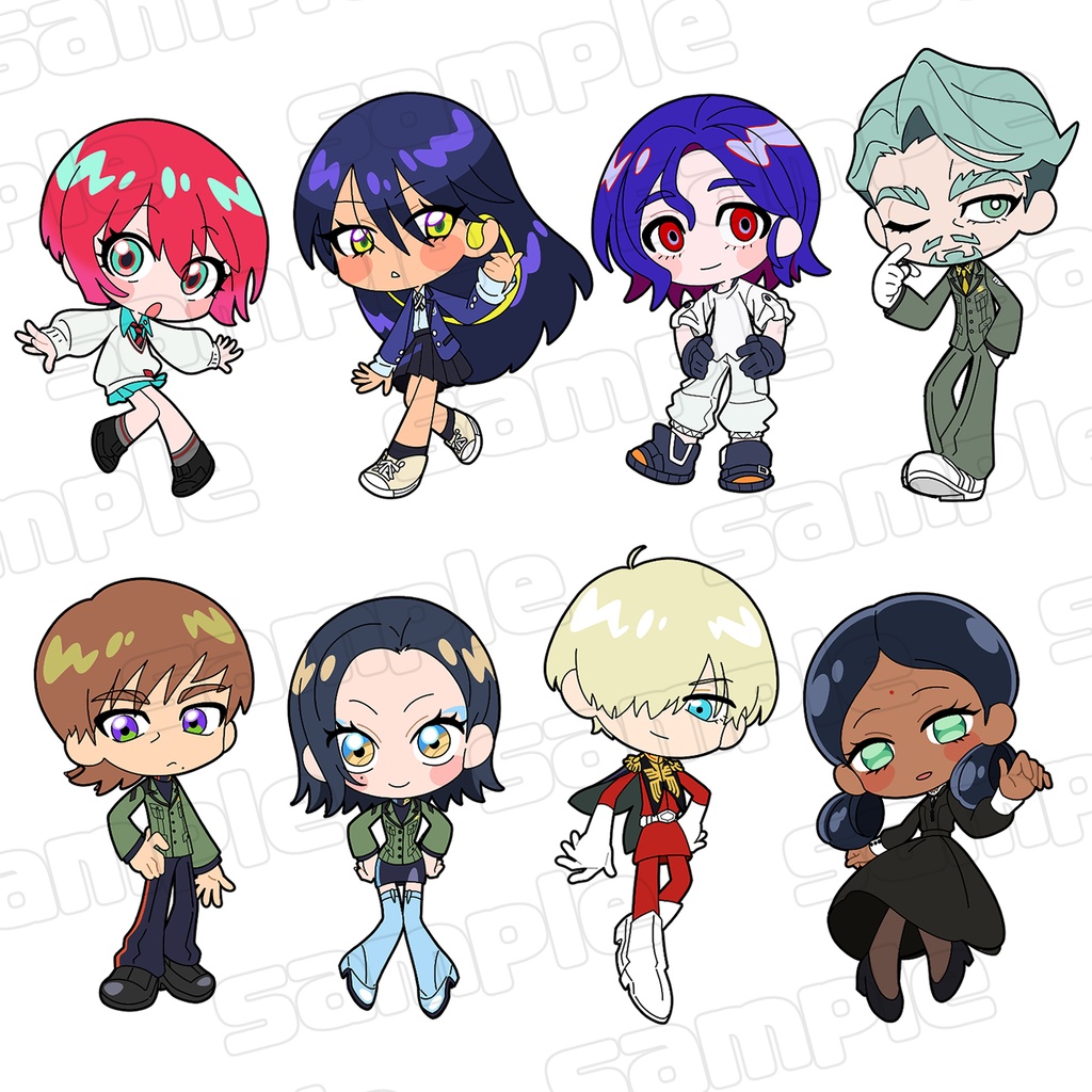 クリアアクリルキーホルダー