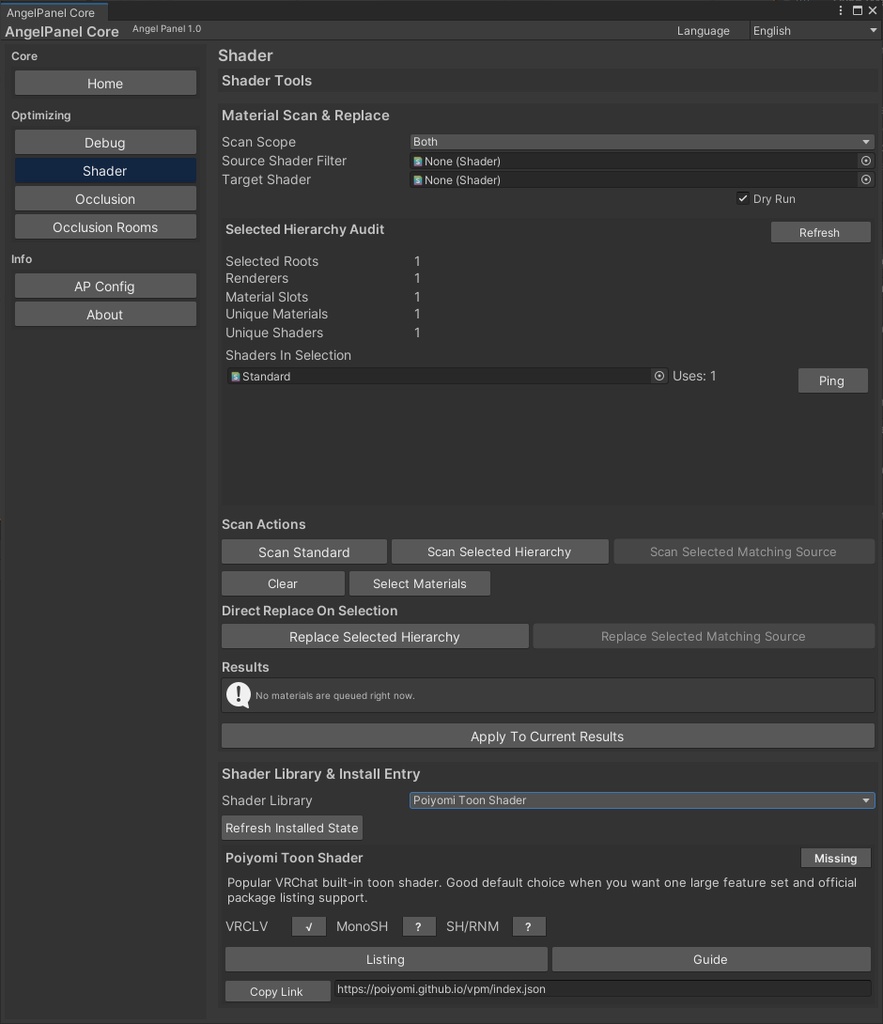 【無料】VRChatワールド制作・最適化ツール VRChat World Building&Optimization Toolkit|ポリ数確認 / Shader監査 / Occlusion / QuickOps