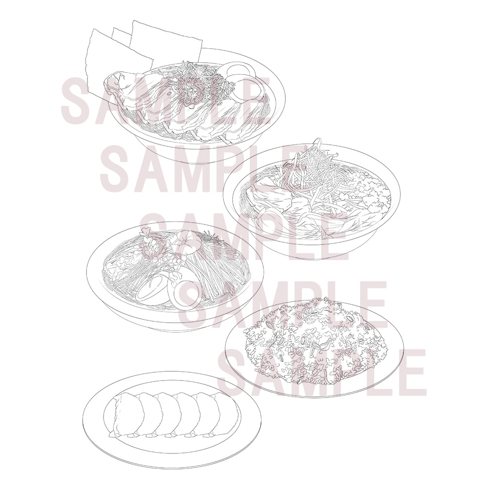 漫画用素材【料理(中華1)002】