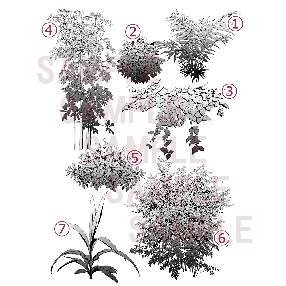 【漫画用素材】植物002