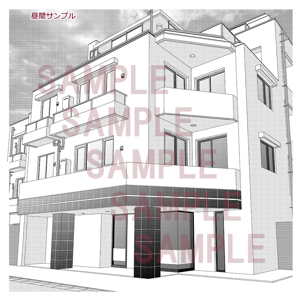 【漫画用背景】マンション008