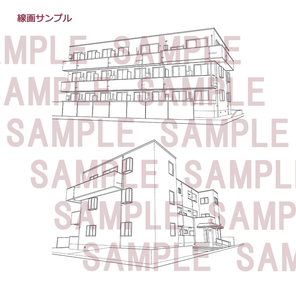 【漫画用背景】マンション009_AB