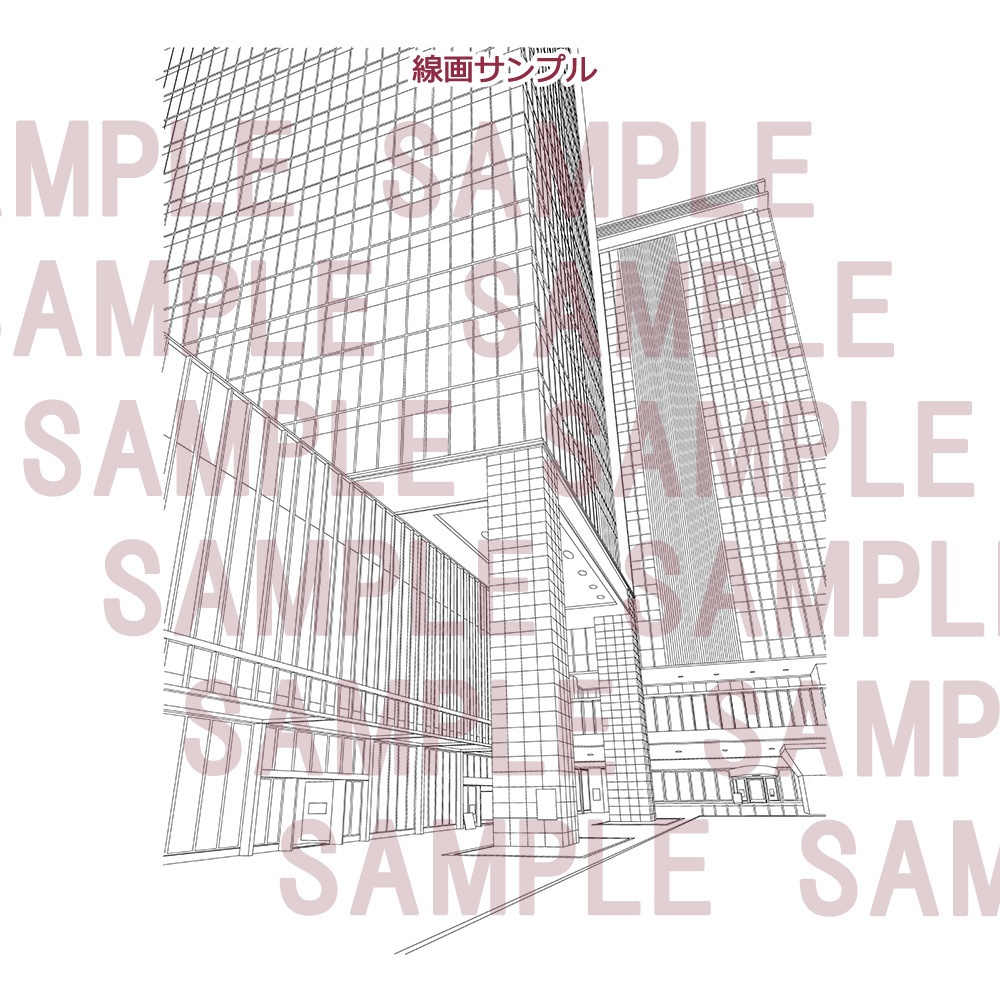 【漫画用背景】オフィス街002