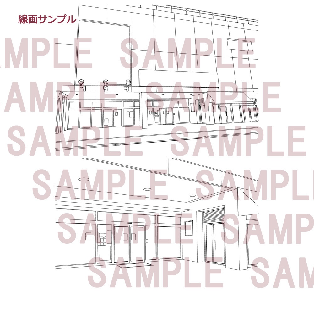 【漫画用背景】お店014A_お店014B