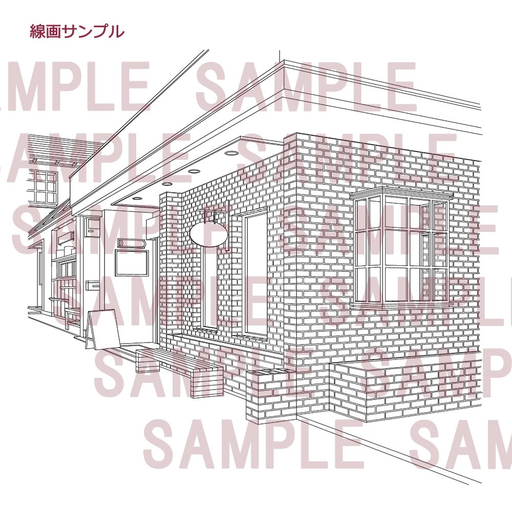 【漫画用背景】飲食店(喫茶店/bar)006