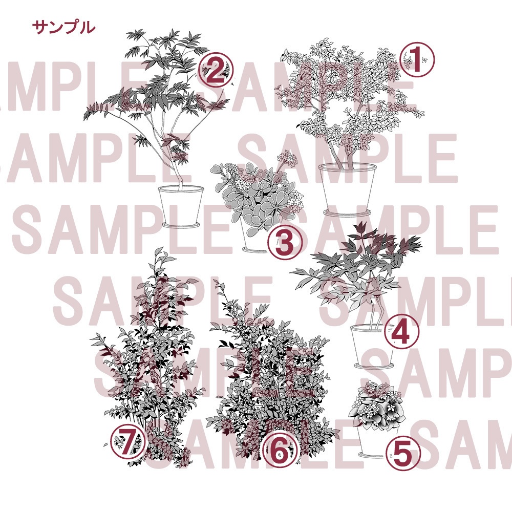 【漫画用素材】植物003