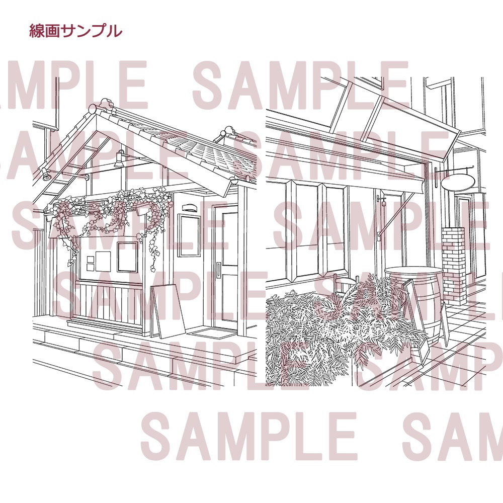 【漫画用背景】お店015_016