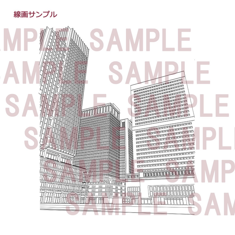 【漫画 イラスト用背景】オフィス街003