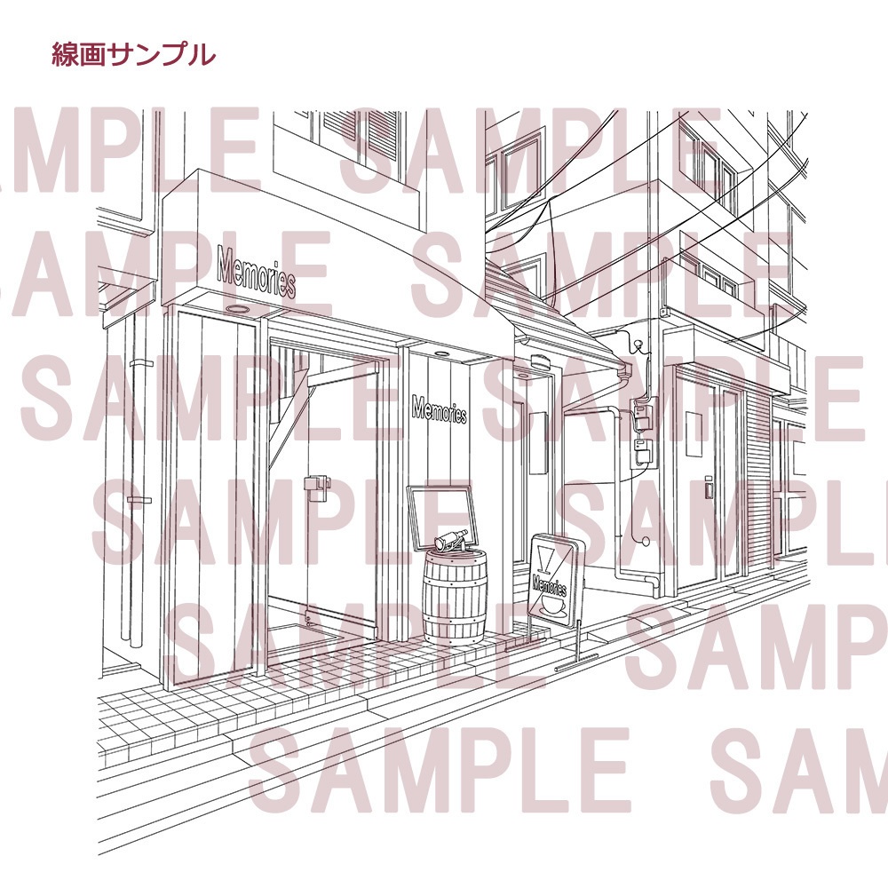 【漫画用背景】飲食店(喫茶店/Bar)007