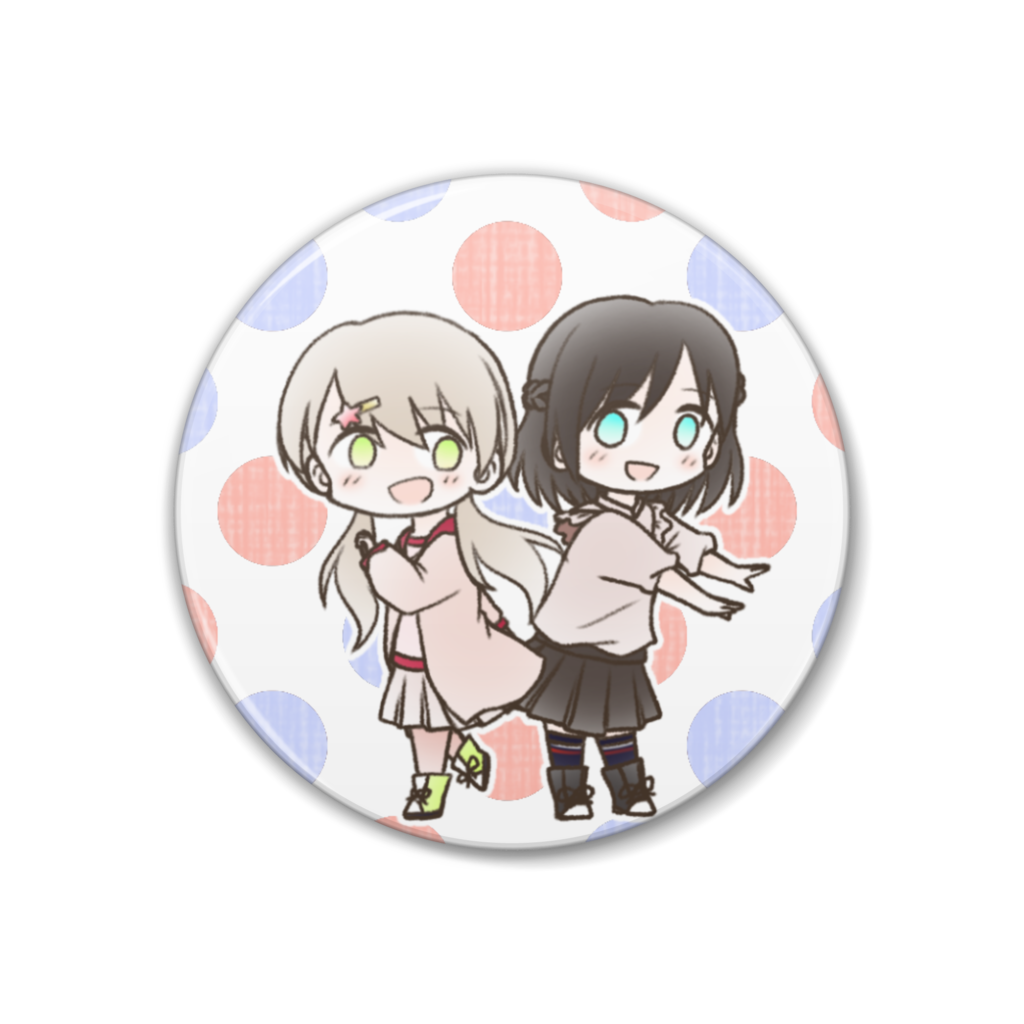 女装ユキナリ&女装トモヤ 缶バッジ