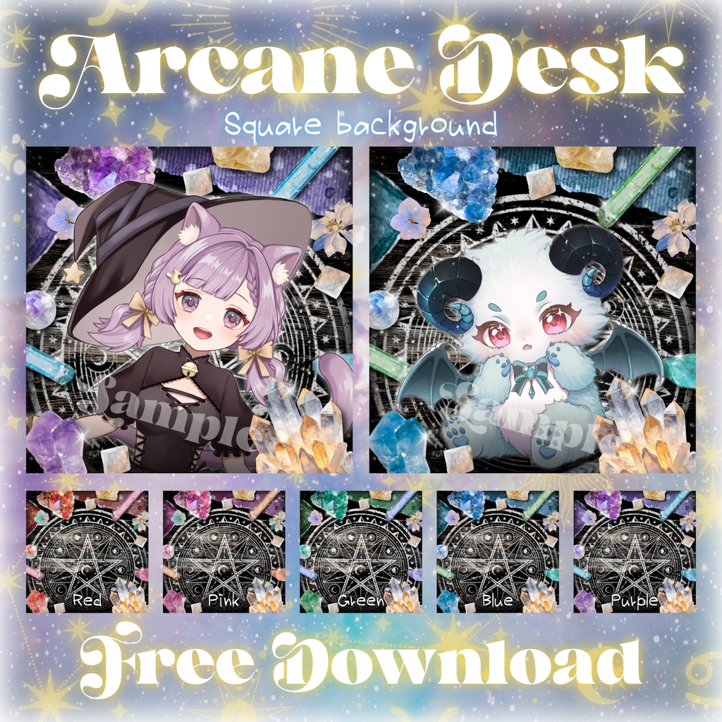【無料配布】💫Arcane Desk💫正方形背景素材