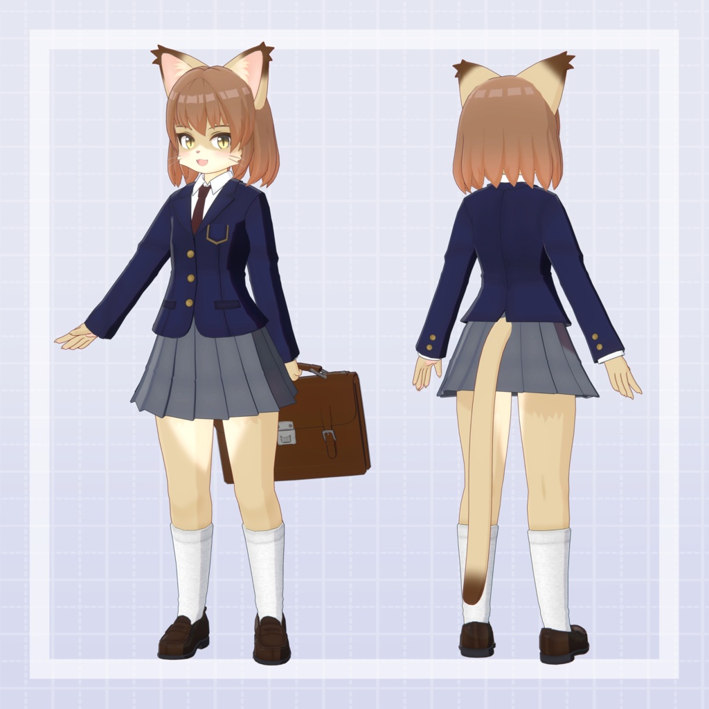 【無料】オリジナル3Dモデル【ミキ -Miki-】