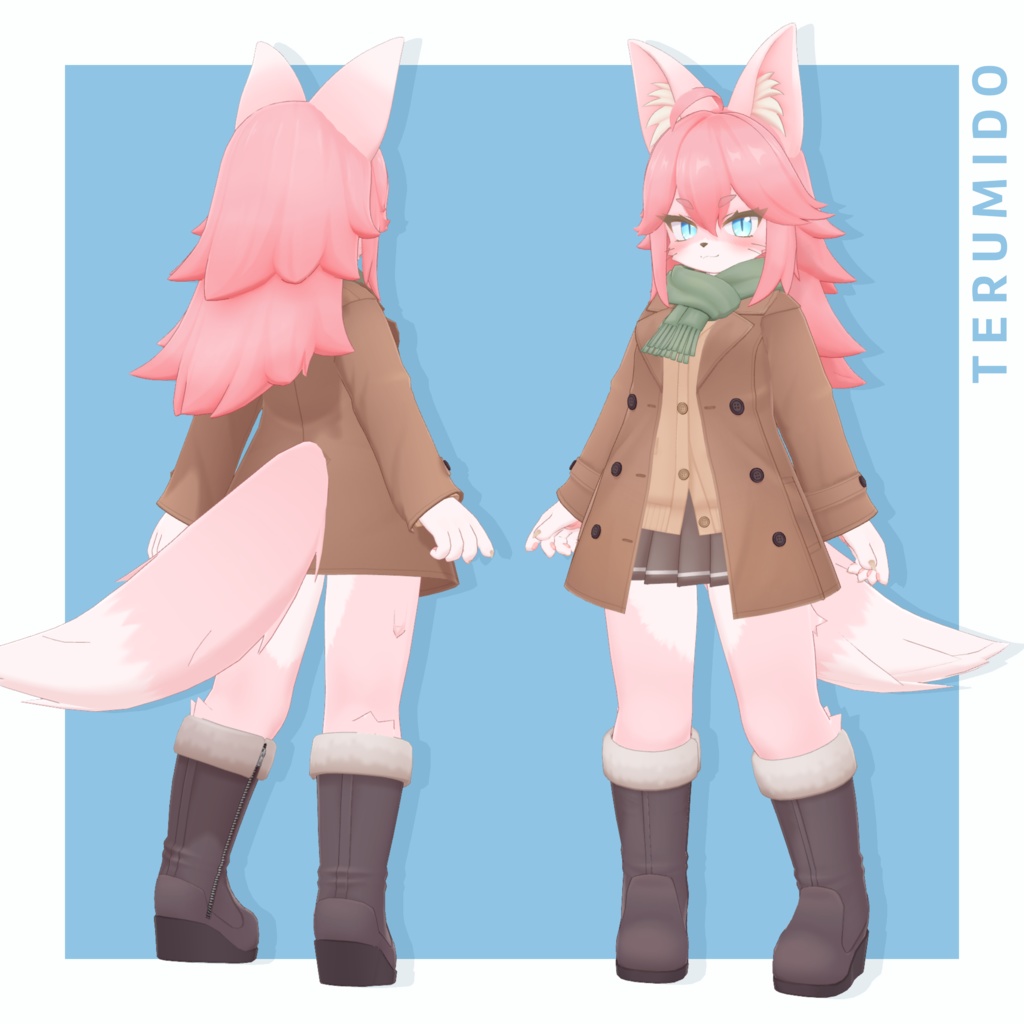 VRChat想定 オリジナル3Dモデル【酒井シホ -Sakai Shiho-】