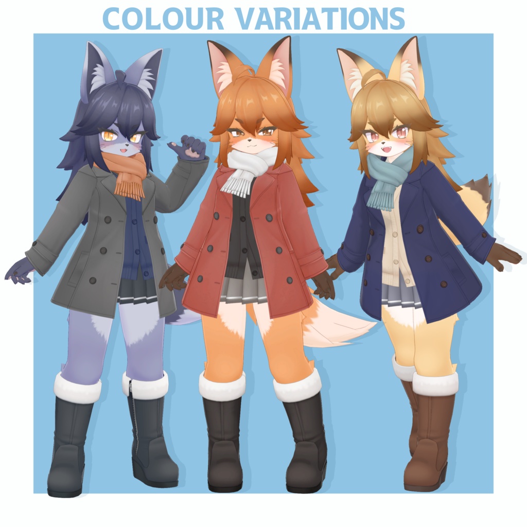 VRChat想定 オリジナル3Dモデル【酒井シホ -Sakai Shiho-】