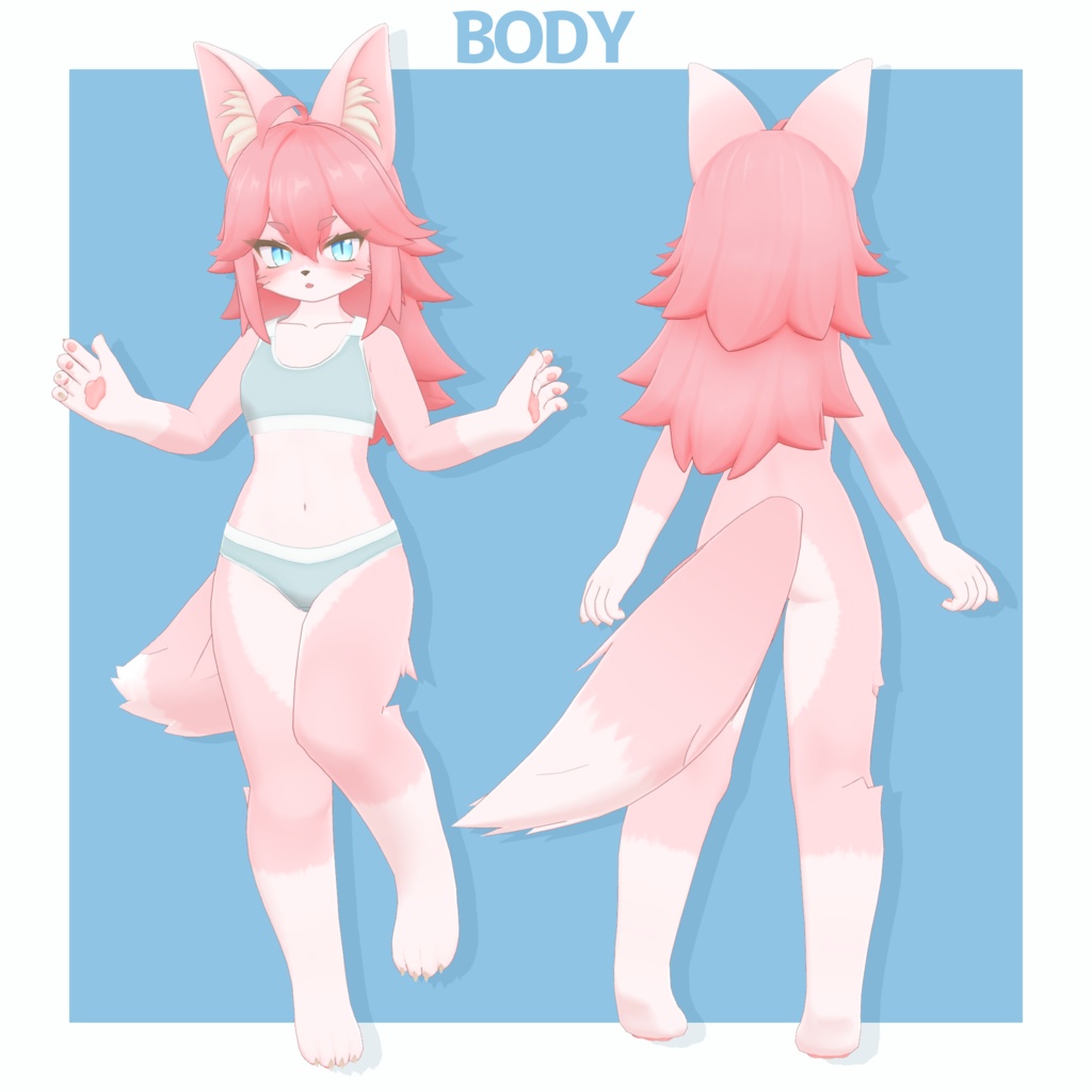 VRChat想定 オリジナル3Dモデル【酒井シホ -Sakai Shiho-】