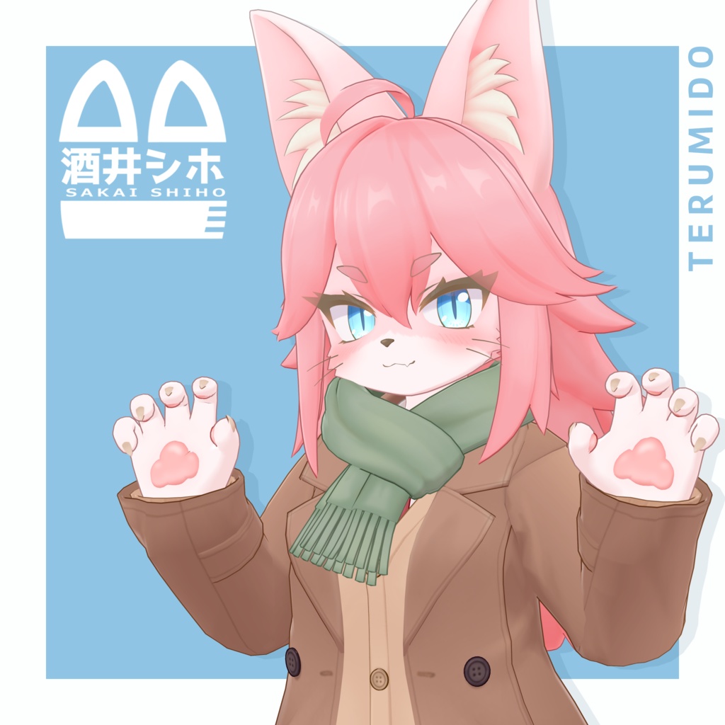 VRChat想定 オリジナル3Dモデル【酒井シホ -Sakai Shiho-】