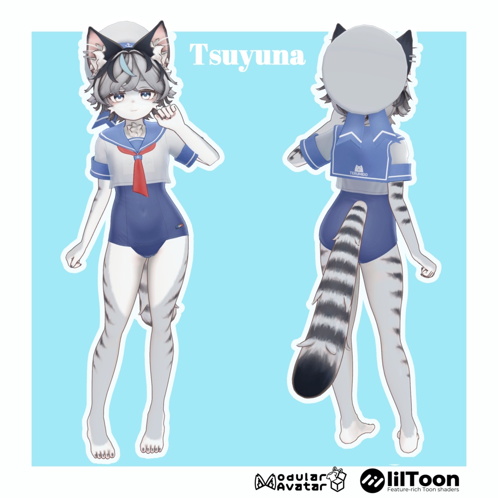 3D衣装 スク水マリンセーラー Soleil de Juillet MA対応