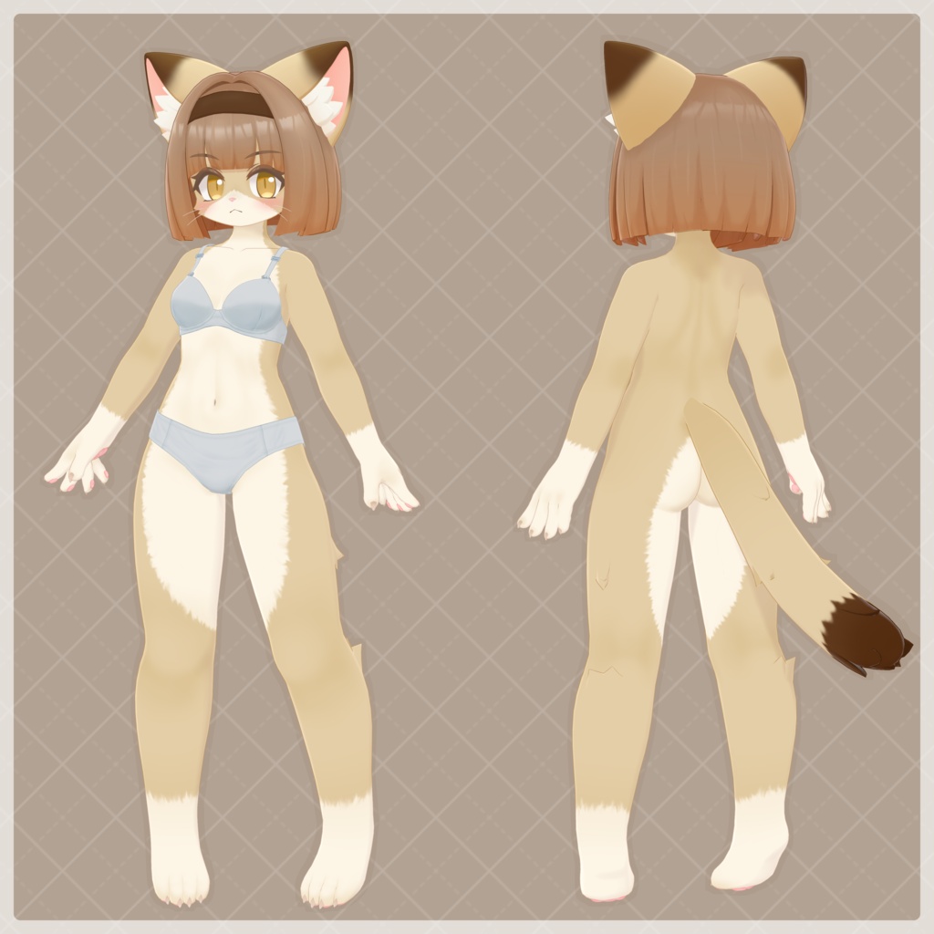 VRChat想定 オリジナル3Dモデル【フェティーニャ -Fetinja-】 リリース記念セール中