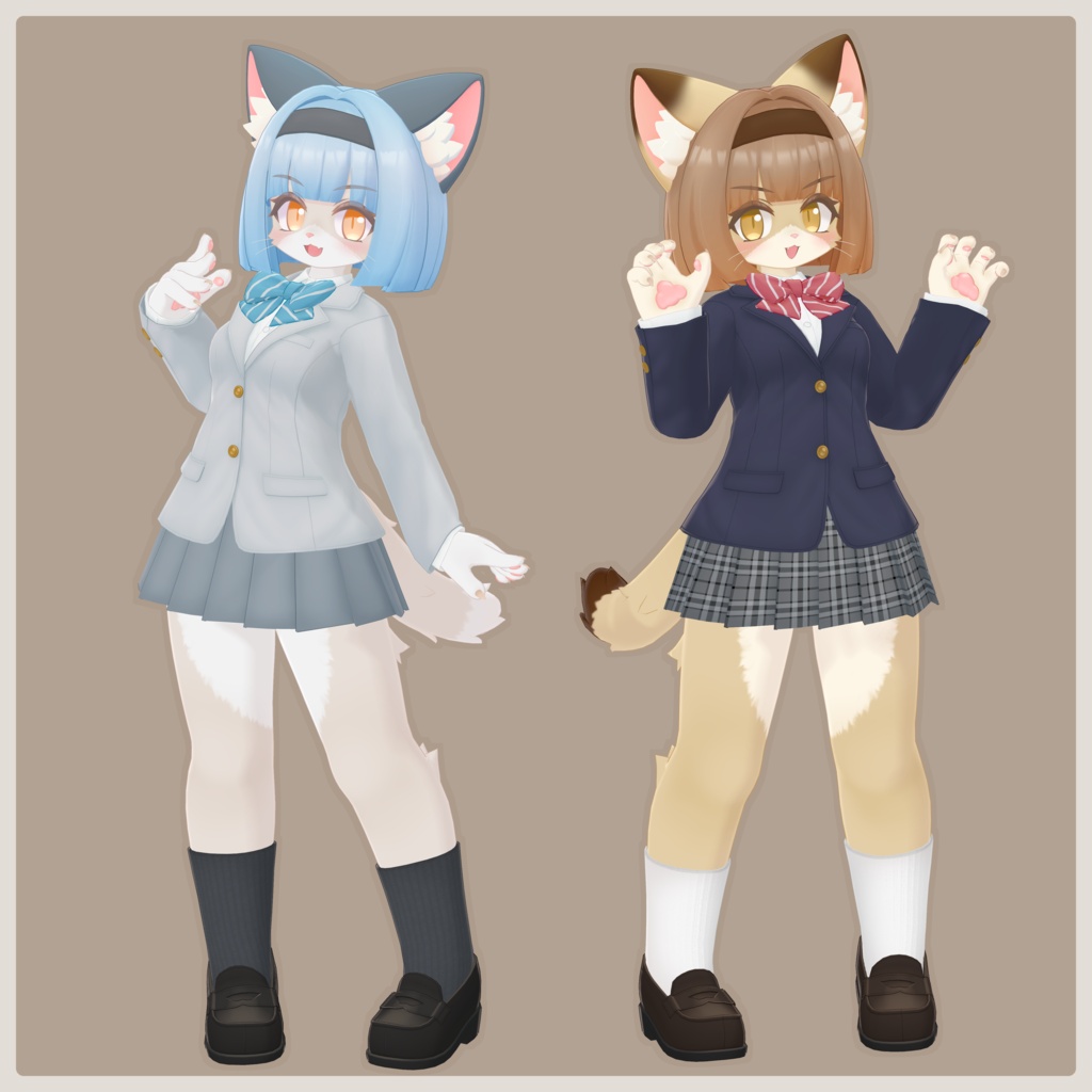VRChat想定 オリジナル3Dモデル【フェティーニャ -Fetinja-】