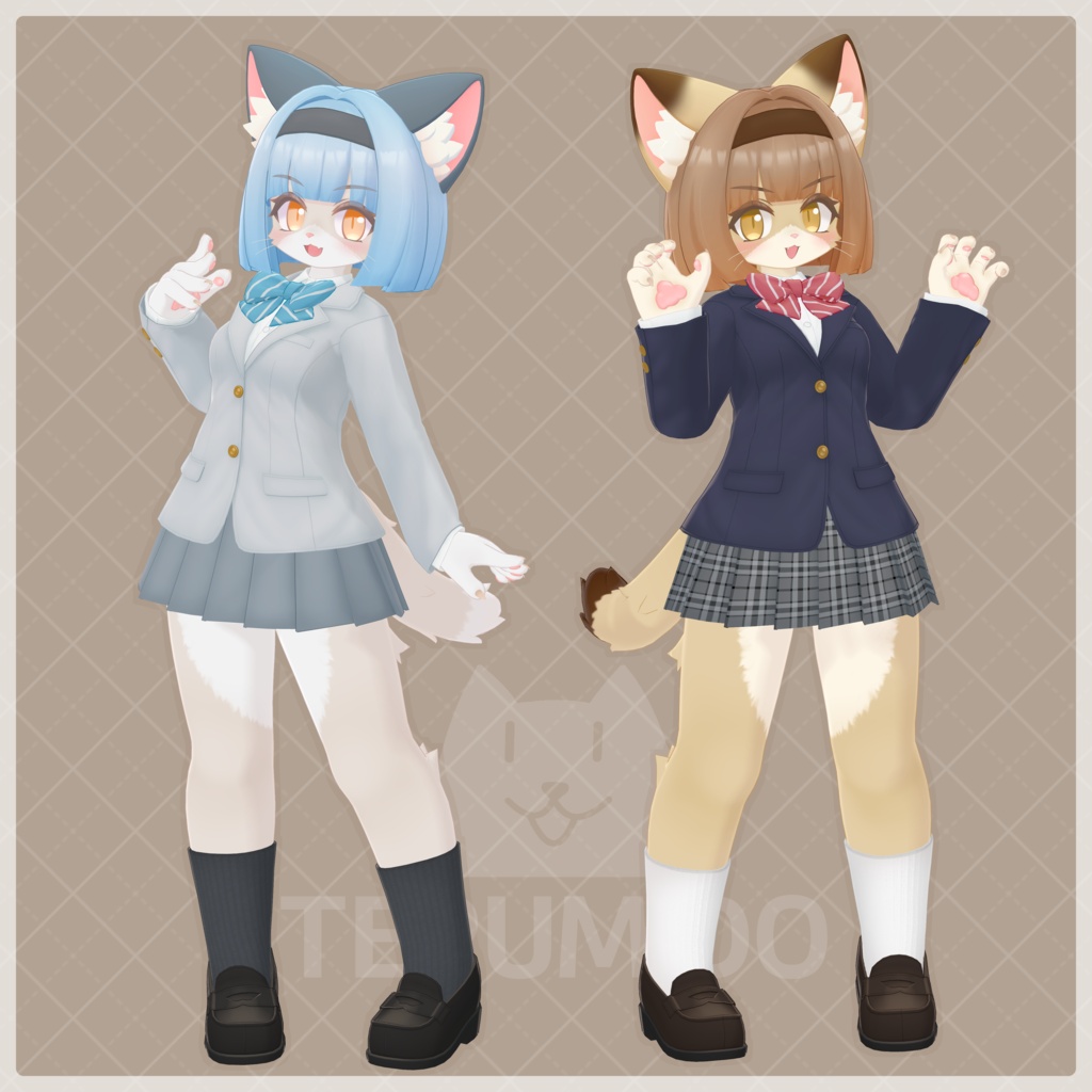 VRChat想定 オリジナル3Dモデル【フェティーニャ -Fetinja-】 リリース記念セール中
