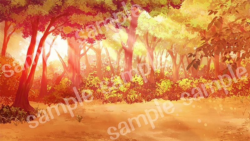 背景素材「森」