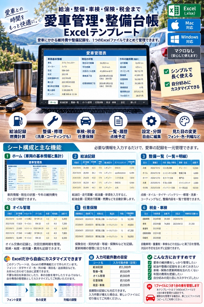 愛車管理表