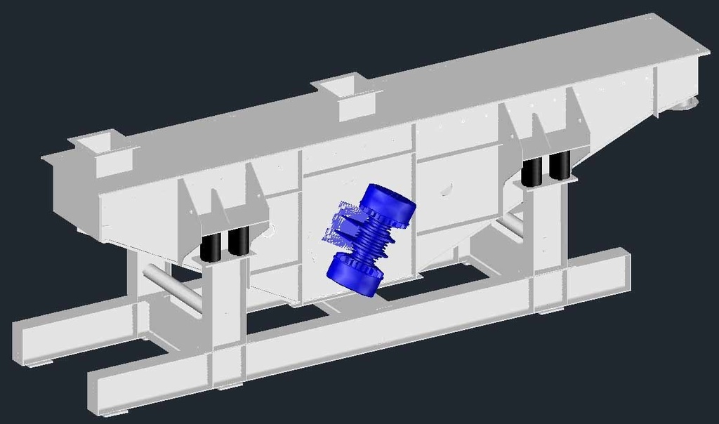 AUTOCAD 3D DATA 振動スクリーンコンベヤ　データーです。