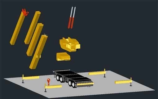 autocad2010 ３Ｄ　ラフテレーンクレーン　データーです。