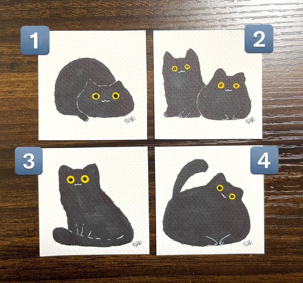 ⑨猫ミニ原画