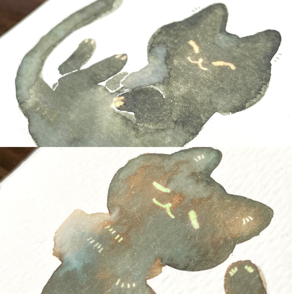 ①/②猫の日ミニ原画