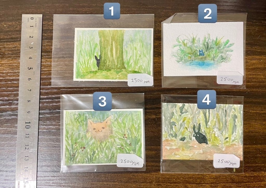 11/9 ミニ原画4種