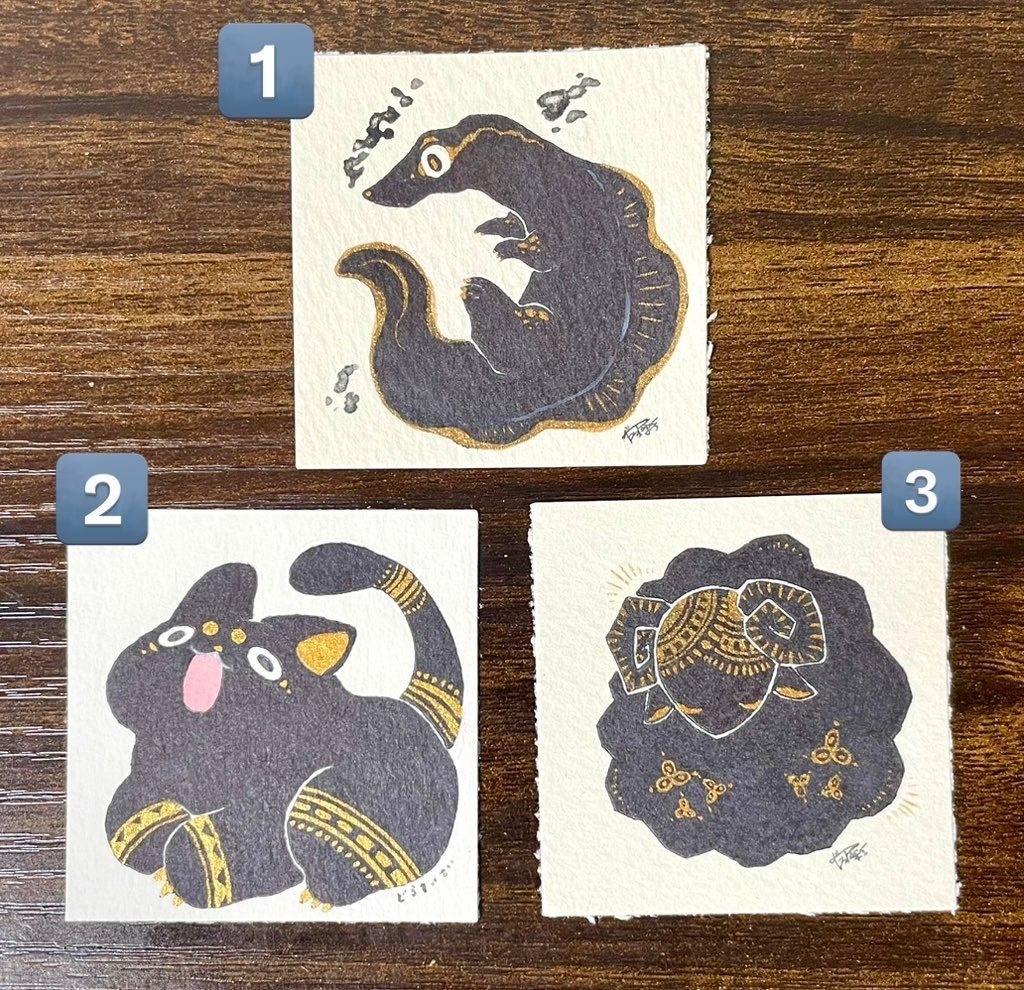 12/5販売開始 ミニ原画3種