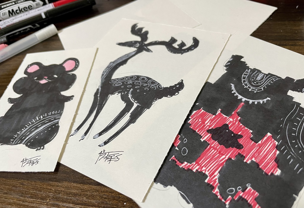 ドローイング3種