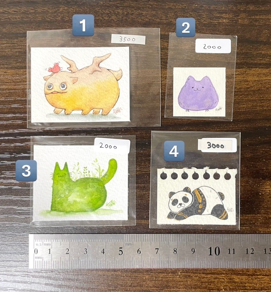 3/17 ちいちゃ原画4種