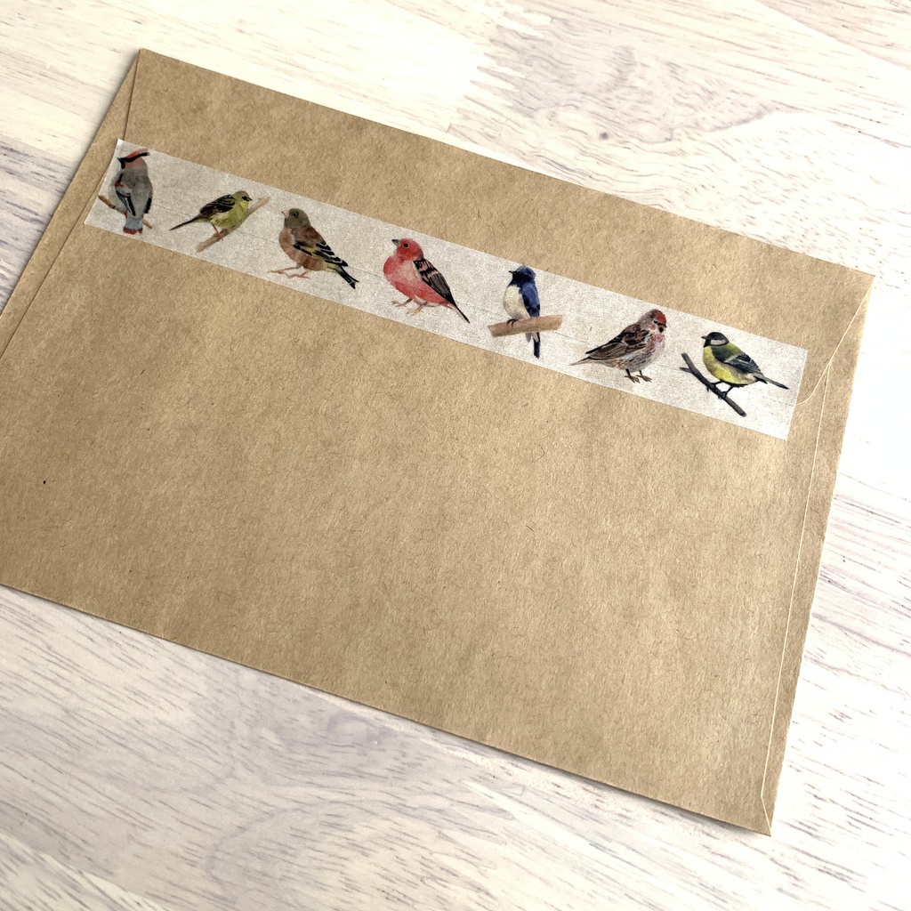 日本の野鳥マスキングテープ