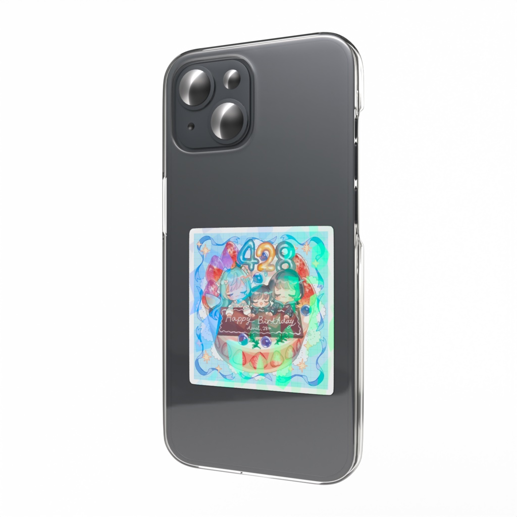 にとてと：ホログラムスマホステッカー