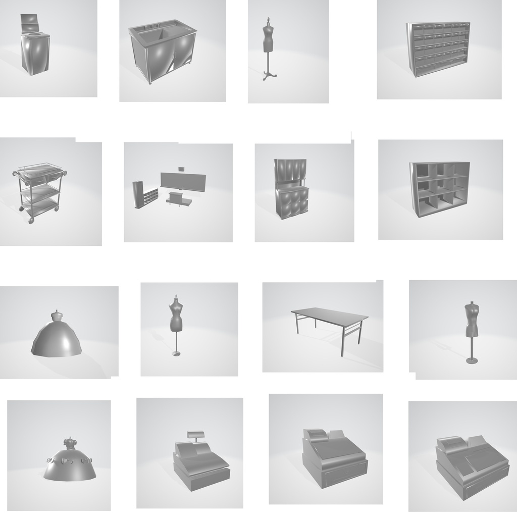 3dモデル　色んなobj  50セット　