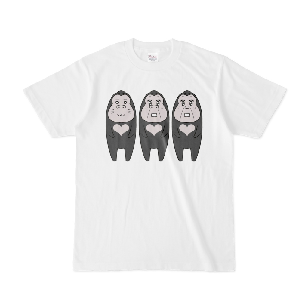 腐女子3ゴリラTシャツ
