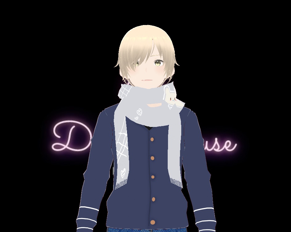 Double Wrapped Cream Bear Scarf | ダブルラップクリームベアスカーフ