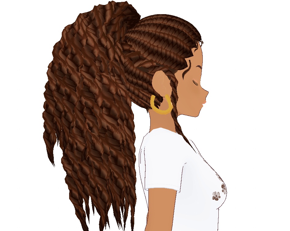 Dark n Lovely Braided Ponytail | ダークで素敵な三つ編みポニーテール